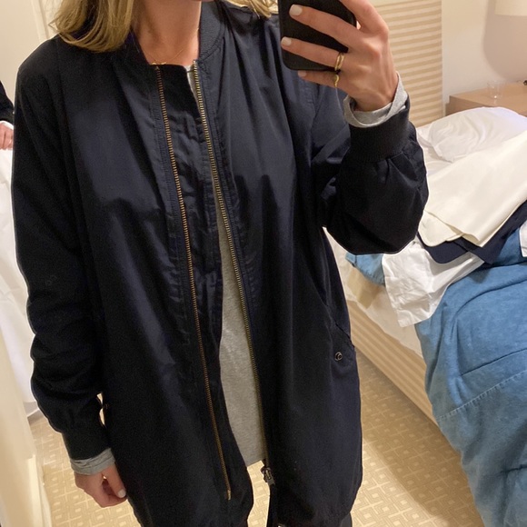 Vince long nylon bomber navy - Picture 3 of 7